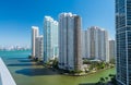 Brickell Key Skyline, Miami - Florida - USA Royalty Free Stock Photo