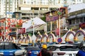 Colorful Little India town during the celebration the Indian festival - Deepavali