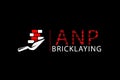 NLP bricklaying construction logo idea Royalty Free Stock Photo