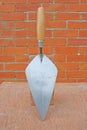 Bricklaying trowel. Royalty Free Stock Photo