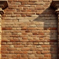 Rustic Red Brick Wall Texture Illustration for Background and Design Royalty Free Stock Photo