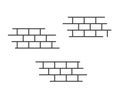 Bricks background or background design element for decoration vector illustration line outline art image