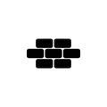 Bricks brickwork, masonry, icon symbol Royalty Free Stock Photo