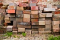 Bricks of different kind and color brick Royalty Free Stock Photo