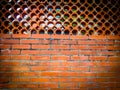 Bricks fence wall pattern Royalty Free Stock Photo