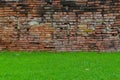 Bricks & Grass Royalty Free Stock Photo