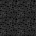 Bricks handdrawn seamless black and white pattern. Vector illustration. Royalty Free Stock Photo