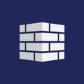 Bricks icon. Bricks logo. isolated on background. Vector illustration.