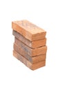 Bricks, isolated on white Royalty Free Stock Photo