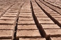 Bricks made of mud in Peruvian Andes at Cusco.