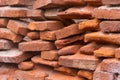 Bricks of the old collapsed wall