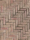 red bricks in textured pattern Royalty Free Stock Photo