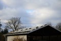 The bricks on the roof hold the roofing material. Berlin, Germany