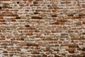 Bricks stone wall handcrafted and antique