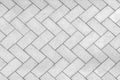 Bricks tiled floor with zigzag pattern texture background Royalty Free Stock Photo