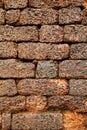 Bricks on the wall of the ancient Aguada Fort Royalty Free Stock Photo