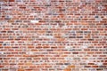 Bricks in wall background. Bricks on masonry texture. Bricks in redbrick pattern. Bricks on wall background. Royalty Free Stock Photo