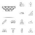 bricks, wall icon. construction icons universal set for web and mobile Royalty Free Stock Photo