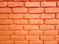 Bricks wall new orange background Royalty Free Stock Photo