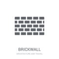 Brickwall icon. Trendy Brickwall logo concept on white background from Architecture and Travel collection Royalty Free Stock Photo