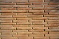 Brickwall texture detail in ocher color