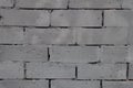 Brickwork made of gray concrete masonry units Royalty Free Stock Photo