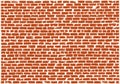 Brickwork of red refractory bricks. Red brick wall Royalty Free Stock Photo