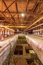 Brickworks. Production workshop inside Royalty Free Stock Photo