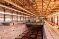Brickworks. Production workshop inside Royalty Free Stock Photo