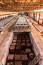 Brickworks. Production workshop inside Royalty Free Stock Photo