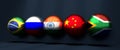 BRICS union flags