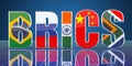 BRICS summit concept, 3D rendering