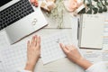 Bridal background with planner checklist