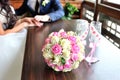 Bridal bouquet close up picture Royalty Free Stock Photo
