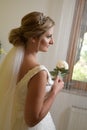 Bridal bouquet, hold the wedding bouquet in your hand Royalty Free Stock Photo