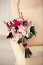 Bridal bouquet in an interior