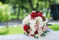 Bridal bouquet of peonies
