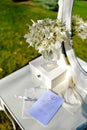 White luxurious beautiful wedding bouquet