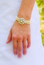 Bridal Bracelet Pearl Jewelry Royalty Free Stock Photo