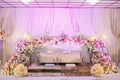 Bridal Dais For Malays Wedding In Malaysia Royalty Free Stock Photo