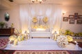 Bridal Dais For Malays Wedding In Malaysia Royalty Free Stock Photo