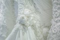 Bridal dresses for the wedding lots in store Royalty Free Stock Photo