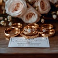 Bridal essentials morning details, grooms accessories, and gold rings