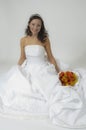Bridal Portrait Sitting Royalty Free Stock Photo
