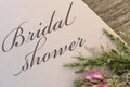 Bridal shower