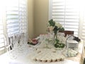 Bridal shower dessert table Royalty Free Stock Photo