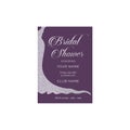 Bridal shower with glittery dress vector invitation