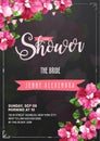 Bridal Shower invitation card template