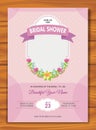 Bridal Shower Invitation with lovely design