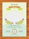 Bridal Shower Invitation with lovely design